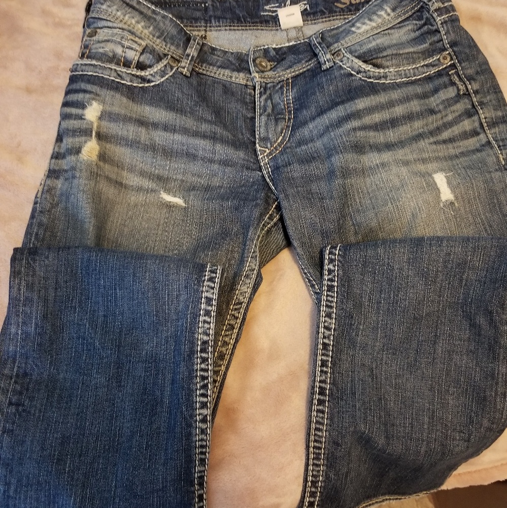 Silver jeans